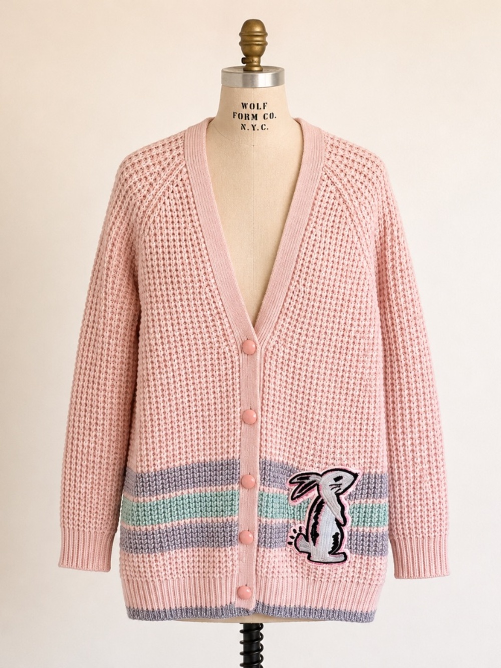 COACH X Selena Gomez Bunny Rabbit Cardigan Sweater - New without Tags